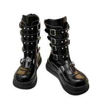 Funki Buys | Boots | Women's Gothic Punk Studded Biker Boots