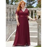 Funki Buys | Dresses | Women's Elegant Chiffon Evening Dress