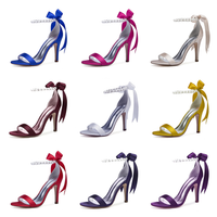 Funki Buys | Shoes | Women's High Heel Satin Wedding Sandals