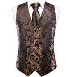 Funki Buys | Vests | Men's 4 Pcs Classic Paisley Tie Vest Set