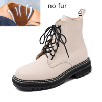 Funki Buys | Boots | Women's Real Leather Lace Up Ankle Boots