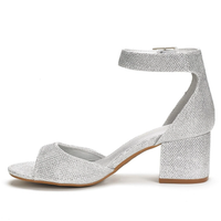Funki Buys | Shoes | Women's Shiny Buckle Strap Sandals | 5.5cm Heels