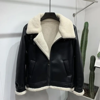 Funki Buys | Jackets | Men's Faux Leather Fleece Winter Motorcycle Jacket