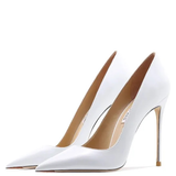 Funki Buys | Shoes | Women's White Patent Leather Stilettos