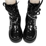 Funki Buys | Boots | Women's Gothic Combat Boots | Platform Wedges