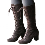 Funki Buys | Boots | Women's Medieval Steampunk Lace Up Boots | Granny Boots