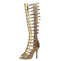 Funki Buys | Boots | Women's Roman Gladiator Lace Up Stilettos