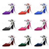 Funki Buys | Shoes | Women's Satin Crystal Strap Wedding Shoe