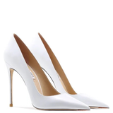 Funki Buys | Shoes | Women's White Patent Leather Stilettos