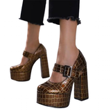 Funki Buys | Shoes | Women's Super-high Mary Jane Platforms