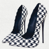 Funki Buys | Shoes | Women's Custom Houndstooth Super High Heels