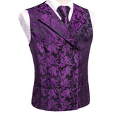 Funki Buys | Vests | Men's 4 Pcs Formal Floral Tie Vest Set