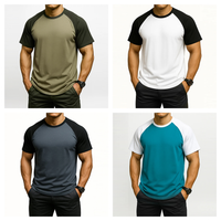 Funki Buys | Shirts | Men's Quick Dry Casual Two Toned T-Shirt