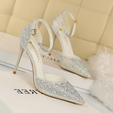 Funki Buys | Shoes | Women's Shiny Rhinestone Designer Heels | Wedding