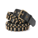 Funki Buys | Belts | Unisex Hollow Bullet Shape Decoration Belt