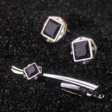 Funki Buys | Cufflinks | Men's Tie Clip Cufflink Set For Groom Tuxedo