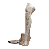 Funki Buys | Boots | Women's Multicolor Snake Print Long Boots