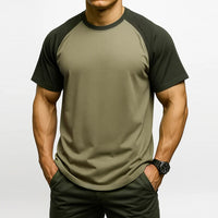 Funki Buys | Shirts | Men's Quick Dry Casual Two Toned T-Shirt