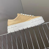 Funki Buys | Shoes | Women's Thick Heeled Canvas Sneakers
