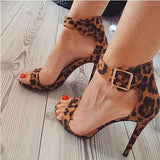 Funki Buys | Shoes | Women's High Leopard Print Stiletto Sandal