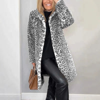 Funki Buys | Jackets | Women's Leopard Print Plush Coat