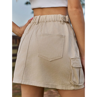 Funki Buys | Skirts | Women's Short Denim Skirt with Pockets