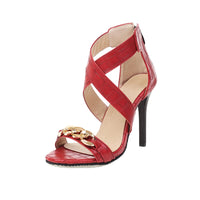 Funki Buys | Shoes | Women's Strappy Gladiator Stiletto Sandals