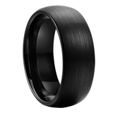 Funki Buys | Rings | Tungsten Brushed Bands 8mm 6mm