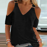 Funki Buys | Shirts | Women's Cut Out Buckle Strap Summer Top