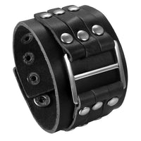 Funki Buys | Bracelets | Unisex Leather Studded Wristband
