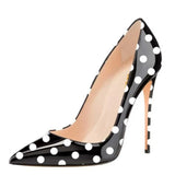 Funki Buys | Shoes | Women's PU Leather Polka Dot Heels