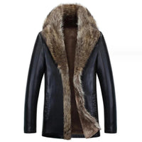 Funki Buys | Jackets | Men's Real Leather Winter Jacket | Fur Collar