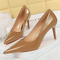 Funki Buys | Shoes | Women's Formal Mid-Heel Nude Scarpins