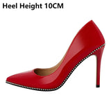 Funki Buys | Shoes | Women's Patent Black Studded Stilettos