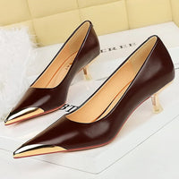 Funki Buys | Shoes | Women's Dress Shoes Metal Toe and Heel