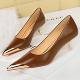 Funki Buys | Shoes | Women's Dress Shoes Metal Toe and Heel