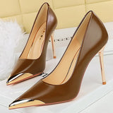 Funki Buys | Shoes | Women's Dress Shoes Metal Toe and Heel