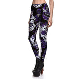 Funki Buys | Pants | Women's Yoga Pants | Skull Print Leggings