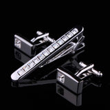 Funki Buys | Cufflinks | Men's Tie Clip Cufflink Set For Groom Tuxedo