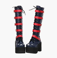 Funki Findz | Boots | Women's Platform Chunky Buckle Boots