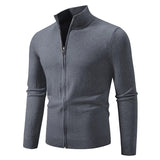 Funki Buys | Sweaters | Men's ZipUp Slim Fit Stand Collar Jacket