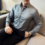 Funki Buys | Shirts | Men's Slim Fit British Style Dress Shirt 7XL