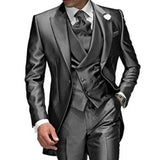 Funki Buys | Costumes | Smokings de mariage 3 pièces pour homme, coupe slim