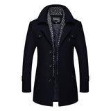 Funki Buys | Jackets | Men's Long Winter Warm Dust Coat | Trench Coat
