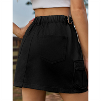 Funki Buys | Skirts | Women's Short Denim Skirt with Pockets