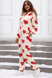 Funki Buys | Pants | Sleepwear | Women's Heart Zip Up Hooded Onesee