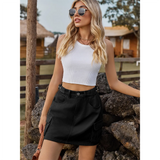 Funki Buys | Skirts | Women's Short Denim Skirt with Pockets