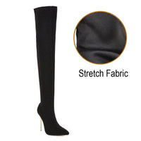 Funki Buys | Boots | Women's Cloth Leopard Print Stiletto Boots