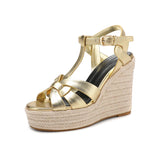 Funki Buys | Shoes | Women's Cross Plait High Wedge Sandals