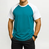 Funki Buys | Shirts | Men's Quick Dry Casual Two Toned T-Shirt